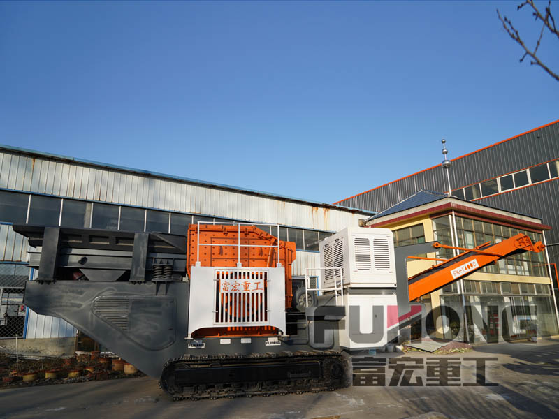 履帶式移動破碎站運輸轉場方便，不需要增加混凝土基礎